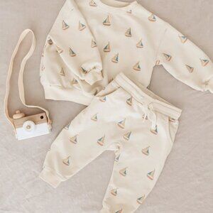 NWT - Rylee + Cru Sailboat Sweat Set